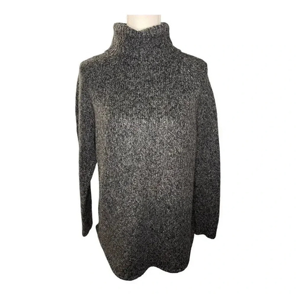 MICHAEL Michael Kors Women’s Large Gray Cotton‎ Wool Blend Cowl Neck Sweater - Picture 1 of 5